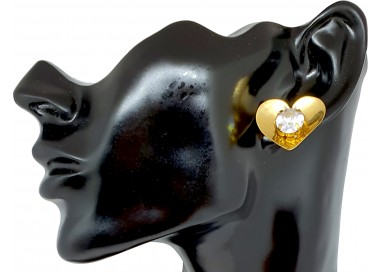 Bigiotteria Uomo - Orecchino Cuore con Diamante Bigiotteria Uomo - Orecchino Cuore con Diamante