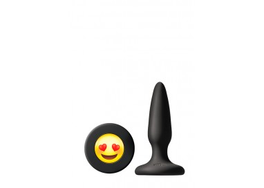 Plug Anale Classico - Mojis Plug ILY Black - NS Novelties