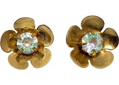 Bigiotteria Donna - Orecchino Fiore con Diamantino Bigiotteria Donna - Orecchino Fiore con Diamantino