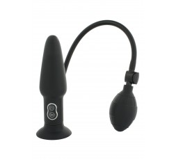 Sexy Shop Online I Trasgressivi - Plug Anale Gonfiabile Vibrante - Inflatable Buttplug Black - Seven Creations