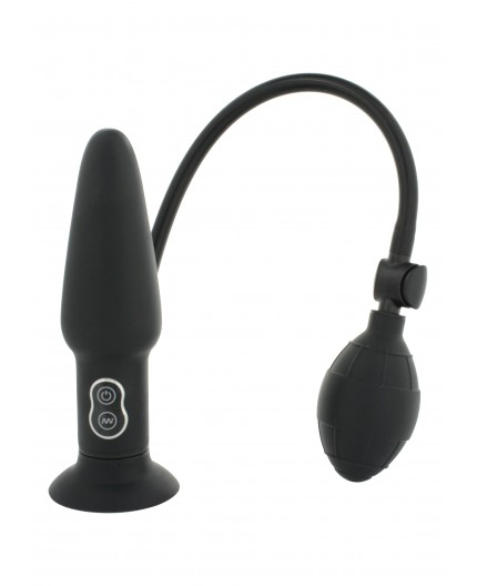 Sexy Shop Online I Trasgressivi - Plug Anale Gonfiabile Vibrante - Inflatable Buttplug Black - Seven Creations