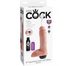 Sexy Shop Online I Trasgressivi - Fallo Realistico Dildo - King Cock 8" Squirting Cock With Balls - Pipedream