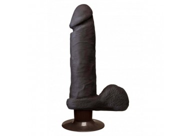 Fallo Realistico Dildo Vibrante - Vibrator Realistic Cock 8 Black Vibrating - Doc Johnson