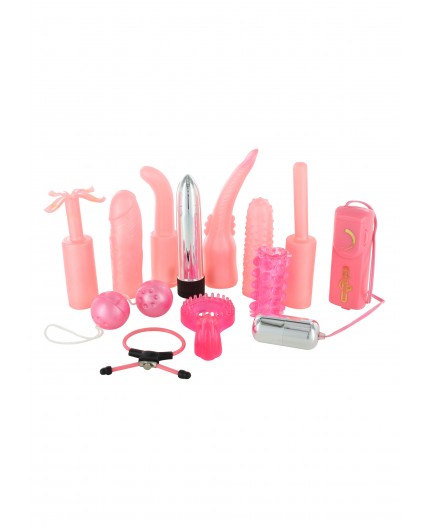 Sexy Shop Online I Trasgressivi - Kit e Set Vibrante - Dirty Dozen Sex Toy Kit Pink - Seven Creations
