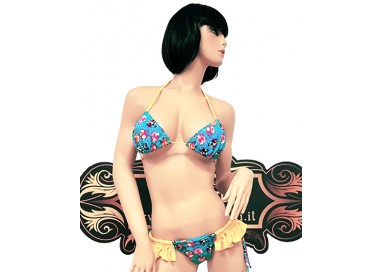 Costume Mare Bikini Donna - Bikini Stampa Animali e Frange - Ivete Pessoa
