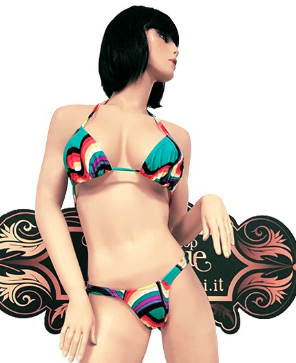 Sexy Shop Online I Trasgressivi - Costume Mare Bikini Donna - Bikini Multicolore - Ivete Pessoa