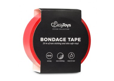 Costrittivo - Nastro Adesivo, Rosso per Bondage Red - Easy Toys