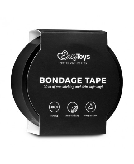 Sexy Shop Online I Trasgressivi - Costrittivo - Nastro Adesivo, Nero per Bondage Black - Easy Toys Sexy Shop Online I Trasgressivi - Costrittivo - Nastro Adesivo, Nero per Bondage Black - Easy Toys