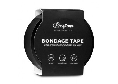 Costrittivo - Nastro Adesivo, Nero per Bondage Black - Easy Toys