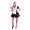 Sexy Shop Online I Trasgressivi - Carnevale Donna - Costume da Cameriera Sexy - Music Legs