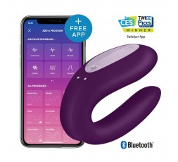 Sexy Shop Online I Trasgressivi - Sex Toy Coppia Design - Double Joy Violet - Satisfyer