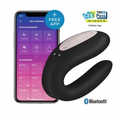 Sexy Shop Online I Trasgressivi - Sex Toy Coppia Design - Double Joy Black - Satisfyer