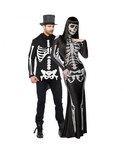 Sexy Shop Online I Trasgressivi - Halloween Coppia - Costume da Skeleton Lady & da Scheletro