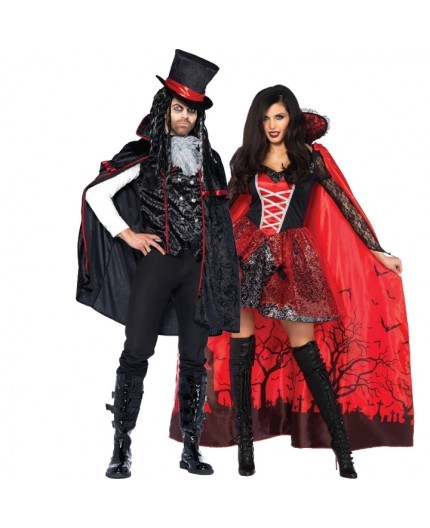 Sexy Shop Online I Trasgressivi - Halloween Coppia - Mantello Da Vampira & Costume Da Vampiro Sexy