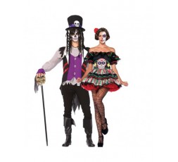 Sexy Shop Online I Trasgressivi - Halloween Coppia - Costume da Day Of The Dead Doll & Da Prete Voodoo