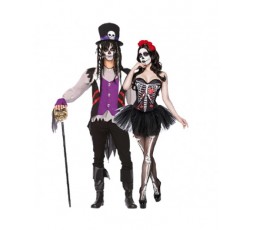 Sexy Shop Online I Trasgressivi - Halloween Coppia - Costume da Skull Senorita & Da Prete Voodoo