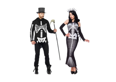 Halloween Coppia - Costume Da Scheletro & Skeleton Mermaid