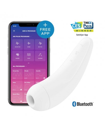 Sexy Shop Online I Trasgressivi - Sex Toy con App - Curvy 2+ White - Satisfyer