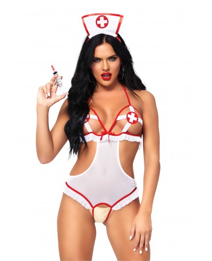 Sexy Shop Online I Trasgressivi - Sexy Lingerie - Roleplay Naughty Nurse White - Leg Avenue