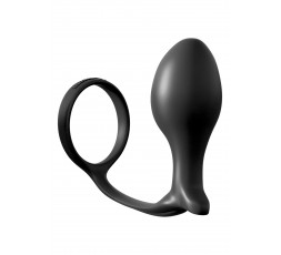 Sexy Shop Online I Trasgressivi - Stimolatore Prostatico Classico - Cockring Advanced Plug Black - Pipedream