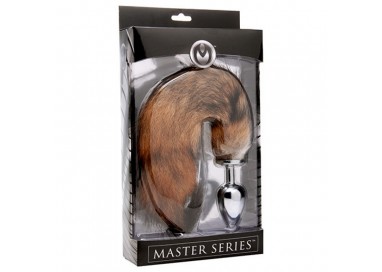 Plug con Coda - Plug Anale con Coda in Pelliccia Untamed XL Fox Tail - Master Series