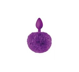 Sexy Shop Online I Trasgressivi - Plug Con Coda - Plug In Silicone Con Pon Pon Viola - Sweet Caress