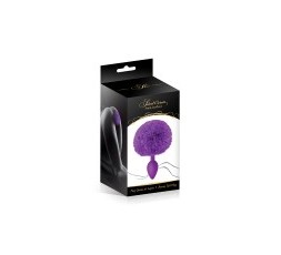 Sexy Shop Online I Trasgressivi - Plug Con Coda - Plug In Silicone Con Pon Pon Viola - Sweet Caress