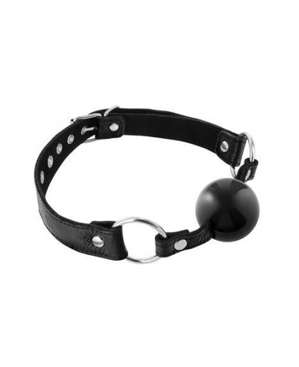 Sexy Shop Online I Trasgressivi - Costrittivo - FETISH TENTATION PREMIUM BALL GAG REGOLABILE NERA