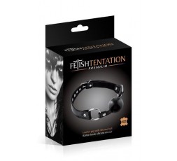 Sexy Shop Online I Trasgressivi - Costrittivo - FETISH TENTATION PREMIUM BALL GAG REGOLABILE NERA