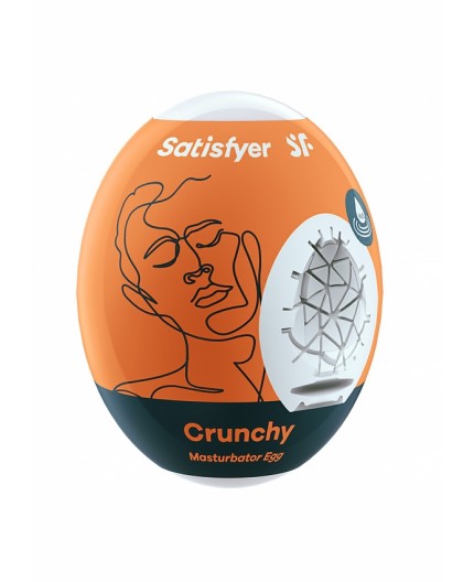 sexy shop online i trasgressivi Masturbatore Design - Crunchy Masturbation Egg - Satisfyer