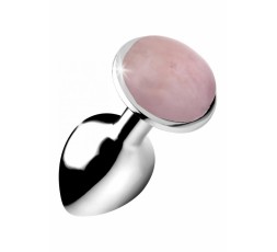 Sexy Shop Online I Trasgressivi - Plug Anale In Metallo - Rose Quartz Gem