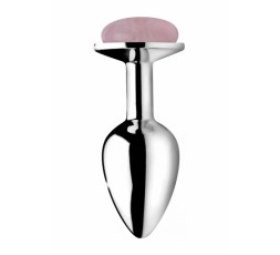 Sexy Shop Online I Trasgressivi - Plug Anale In Metallo - Rose Quartz Gem