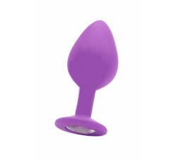 Sexy shop I Trasgressivi - Plug Anale Classico - Large Diamond Butt Plug Viola