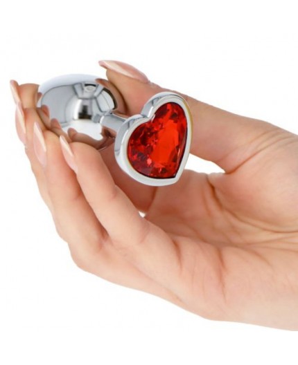Sexy shop online i trasgressivi Plug heart red small Sexy shop online i trasgressivi Plug heart red small