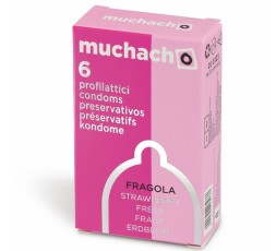 PRESERVATIVI MUCHACHO AROMATIZZATI ALLA FRAGOLA 6 PZ-sexy shop - i trasgressivi - shop on line