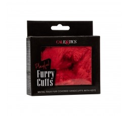 sexy shop online itrasgressivi  -        California Exotics   Playful Furry Cuffs Red