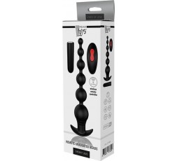 
Vibratore anale in silicone con palline flessibili ricaricabile con telecomando remote graduated beads 21 cm