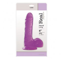 Sexy Shop Online I Trasgressivi - Fallo Realistico Dildo - Fire Passion 8" Jelly Viola Real Rapture - Toyz4Lovers