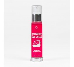 Secret Play - Lubrificante Kissable Effetto Riscaldante - Fragola e Panna - 50 ml - sexyshop - i trasgressivi - shoponline