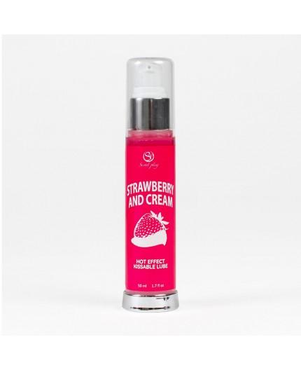 Secret Play - Lubrificante Kissable Effetto Riscaldante - Fragola e Panna - 50 ml - sexyshop - i trasgressivi - shoponline