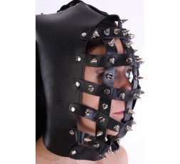 Sexy Shop Online I Trasgressivi - Maschera BDSM - Heavy Spiked Leather Muzzle Hood - Your Fetish World