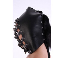 Sexy Shop Online I Trasgressivi - Maschera BDSM - Heavy Spiked Leather Muzzle Hood - Your Fetish World