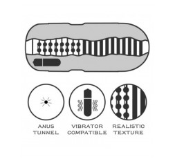 Masturbatore Sexy Anus Vibro - sexyshop -itrasgressivi- shop on line
