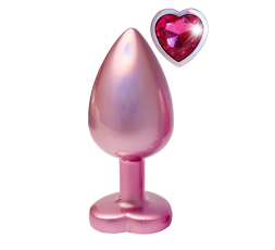 GLEAMING LOVE PEARL PINK PLUG medium - sexyshop -itrasgressivi - shoponline