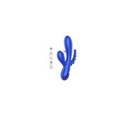 Vibratore Triple Love blu