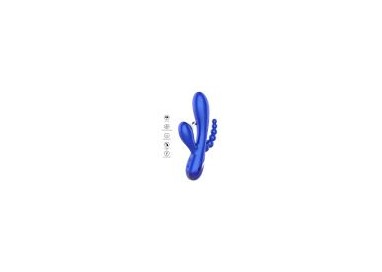 Vibratore Triple Love blu