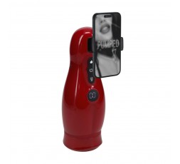 Pompa masturbatore a ventosa e vibrazione con accessorio per telefono