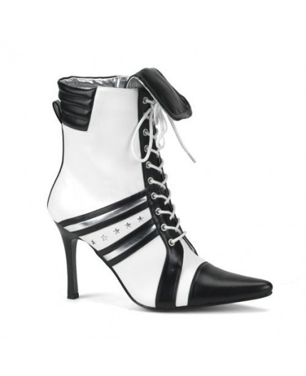 Stivale GoGo 300 Bianco E Nero - Pleaser Stivale GoGo 300 Bianco E Nero - Pleaser