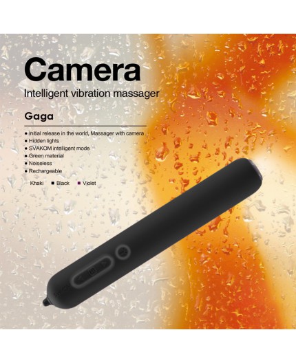 Vibratore Silicone Nero Con Fotocamera Siime - Svakom Vibratore Silicone Nero Con Fotocamera Siime - Svakom