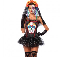 Sexy Shop Online I Trasgressivi - Halloween Donna - Costume da Sugar Skull Bustier - Leg Avenue